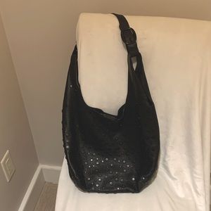 DKNY hobo pebbled leather hobo bag